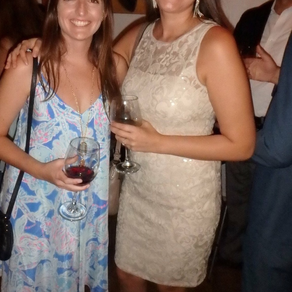 Arianna Papell Beige Dress